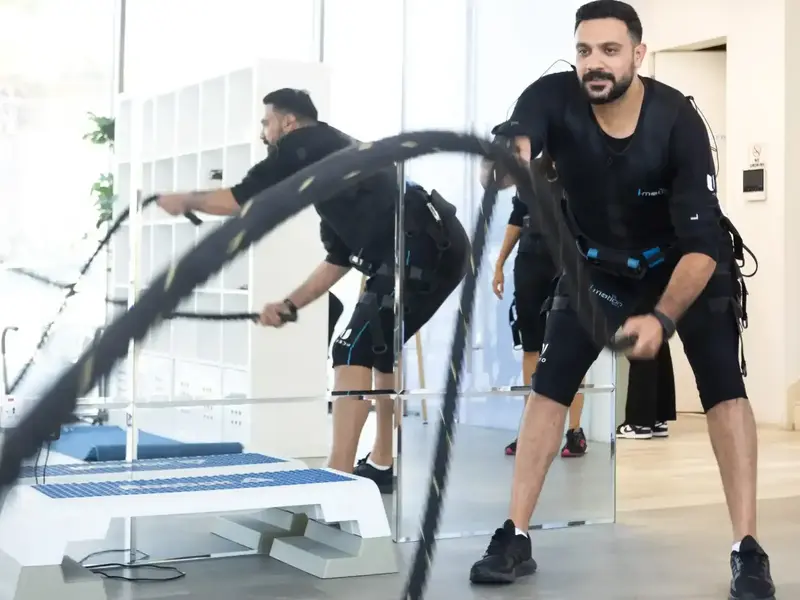 کاهش سایز با تمرین EMS