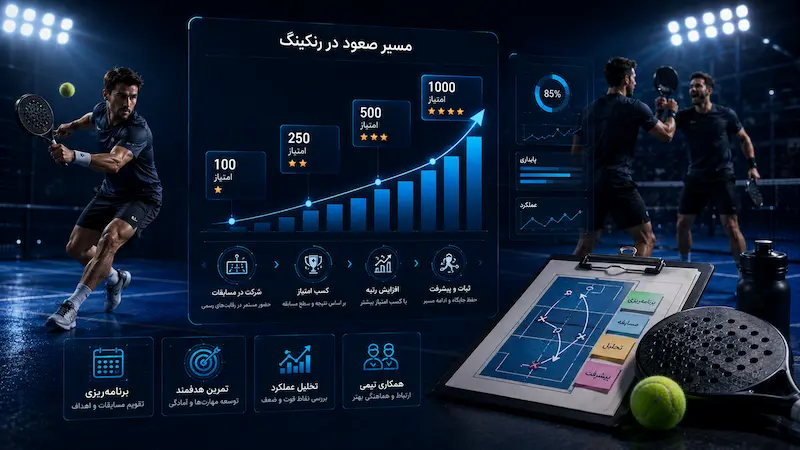 چگونه در رنکینگ پدل صعود کنیم؟