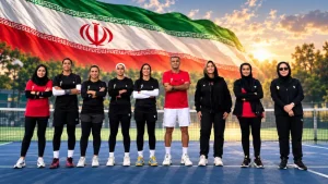 صعود تیم ملی تنیس بانوان ایران